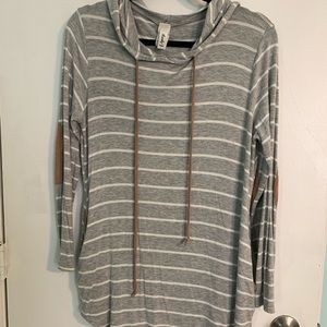 Lightweight striped hoodie